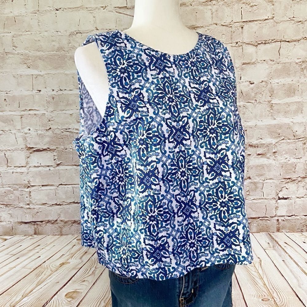 MILLY design nation sleeveless cotton top